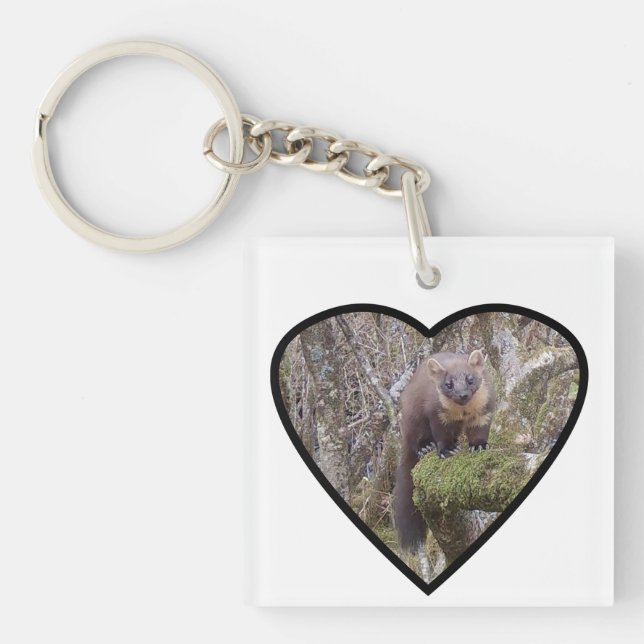 Pine Marten Schlüsselanhänger (Vorderseite)