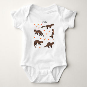 Pine Martens Baby Strampler