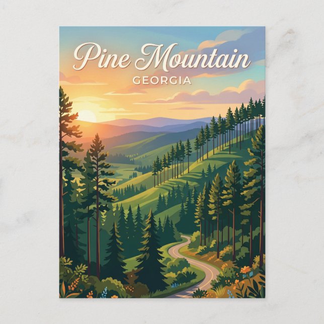 Pine Mountain Georgia Postkarte (Vorderseite)