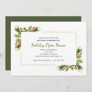 Pine Needles Business Holiday Open House Einladung
