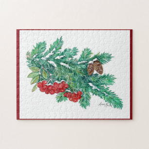 Pine Needles und Berries Puzzle