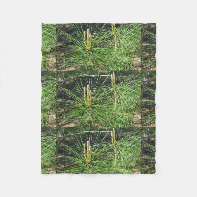 Pine Needles von Kenneth Yoncich Fleecedecke (Vorderseite)
