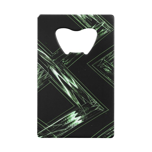 Pine Pattern in Perspektive Geldbeutel Flaschenöffner (Vorderseite)