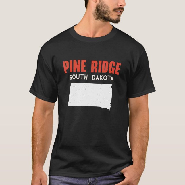 Pine Ridge South Dakota USA Staat America Travel S T-Shirt (Vorderseite)