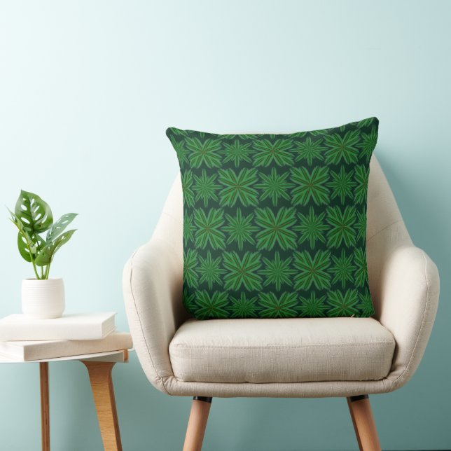 Pine Snowflakes Forest Throw Kissen (Stuhl )