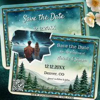 Pine Stargazing Foto Winter Save the Date