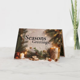 Pine Tree 5 Image Holiday Card Karte