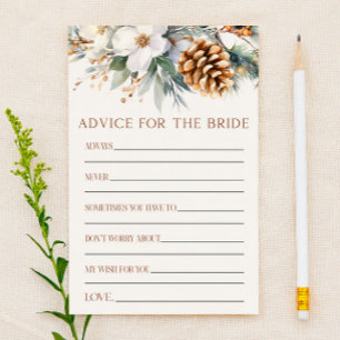 Pine Tree Advisor für das Bride Brautparty Game Briefpapier