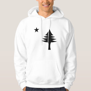 Pine tree and star 1901 Fahne des Maine-Staat Hoodie