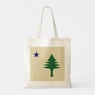 Pine tree and star 1901 Fahne des Maine-Staat Tragetasche