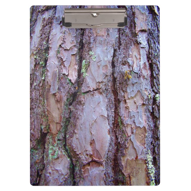Pine Tree Bark Clipboard Klemmbrett (Vorderseite)