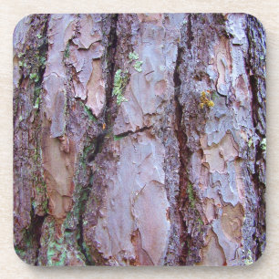 Pine Tree Bark Hard Plastic Untersetzer