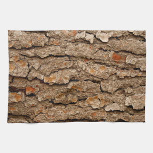 Pine Tree Bark Texture Geschirrtuch
