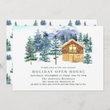 Pine Tree CHRISTMAS HOLIDAY OPEN HOUSE