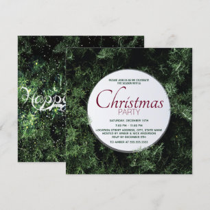 Pine Tree Christmas Party Einladung