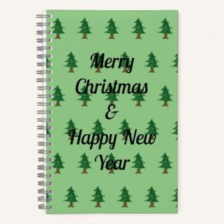 Pine Tree Christmas Sketchbook Notizbuch