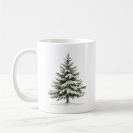 Pine Tree Covered with snow Kaffeetasse
