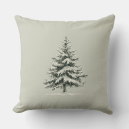 Pine Tree Covered with snow Kissen