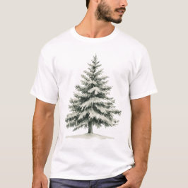 Pine Tree Covered with snow T-Shirt