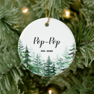 Pine Tree Erste Weihnachten als Großeltern Keramik Ornament