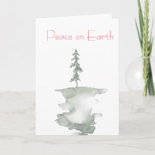 Pine Tree Holiday Karte