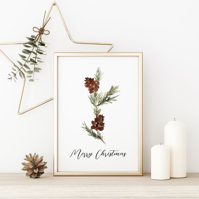 Pine Tree Merry Chirtsmas Poster (Von Creator hochgeladen)