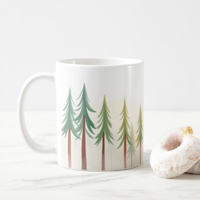 Pine Tree Mug Kaffeetasse (Mit Donut)