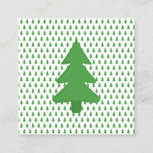 Pine Tree Quadratische Visitenkarte