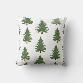 Pine Tree Repeat Pattern – Evergreen Forest Design Kissen