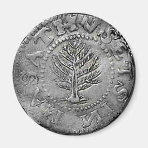 Pine Tree Shilling Münze Magnet