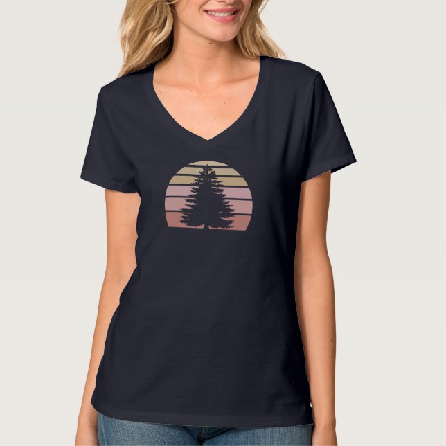 Pine Tree Silhouette T-Shirt (Vorderseite)