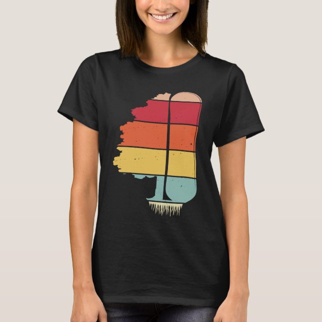 Pine Tree Snowboard  Snowboarding Snowboarder Wint T-Shirt (Vorderseite)