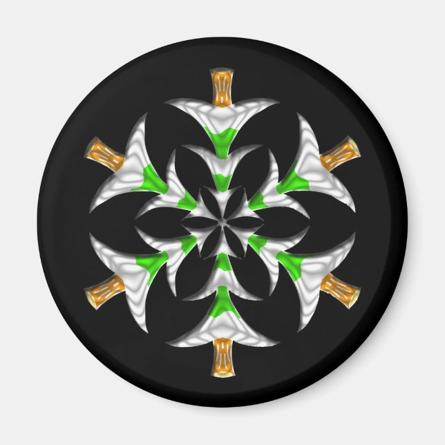 Pine Tree Snowflake - Magnet (Vorne)