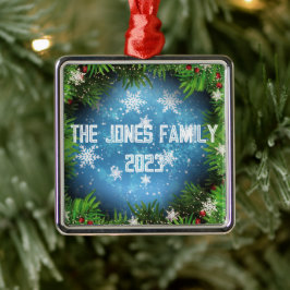 Pine Tree Under the Stars - Personalisieren - Weih Ornament Aus Metall