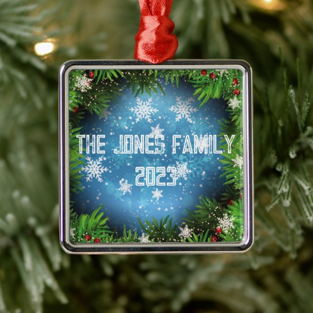 Pine Tree Under the Stars - Personalisieren - Weih Ornament Aus Metall (Baum)