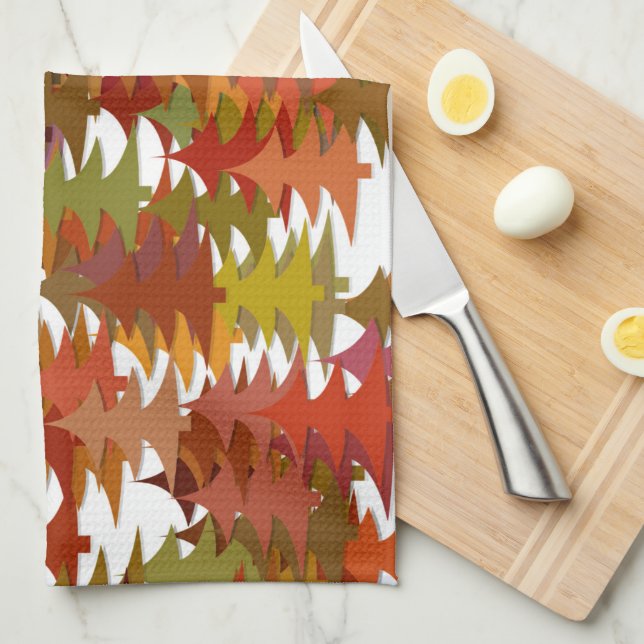 Pine Trees Geschirrtuch (Viertel Falte)