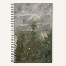 Pine Trees in Desert Spiral Notebook Notizbuch