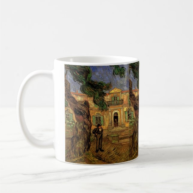 Pine Trees in Saint-Paul von Vincent van Gogh Tasse (Links)