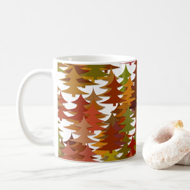 Pine Trees Kaffeetasse (Mit Donut)