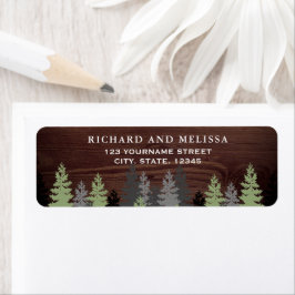 Pine Trees Rustic Wood Winter Wedding