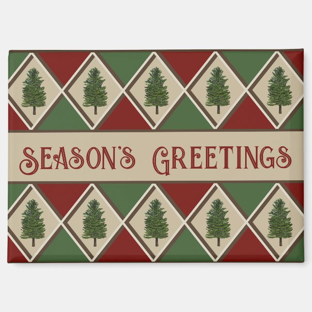 Pine Trees und Harlequin Magnet (Vorderseite)