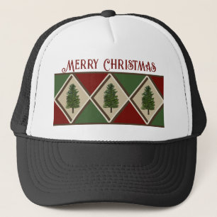 Pine Trees und Harlequin Trucker Hat Truckerkappe