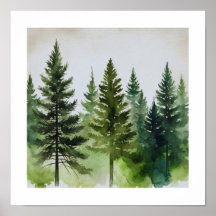 Pine Trees Wall Art