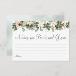 Pine Winter Brautparty Ratschläge für Couple Card Begleitkarte