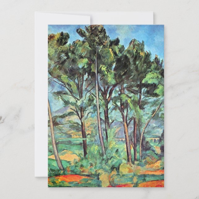 Pine with Viaduct by Paul Cezanne, Vintag Art (Vorderseite)