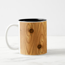 Pine Wood Grain Zweifarbige Tasse