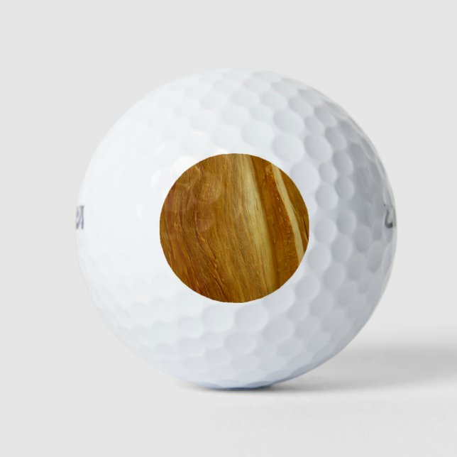 Pine Wood II Imitate Holzgewebe Golfball (Vorderseite)
