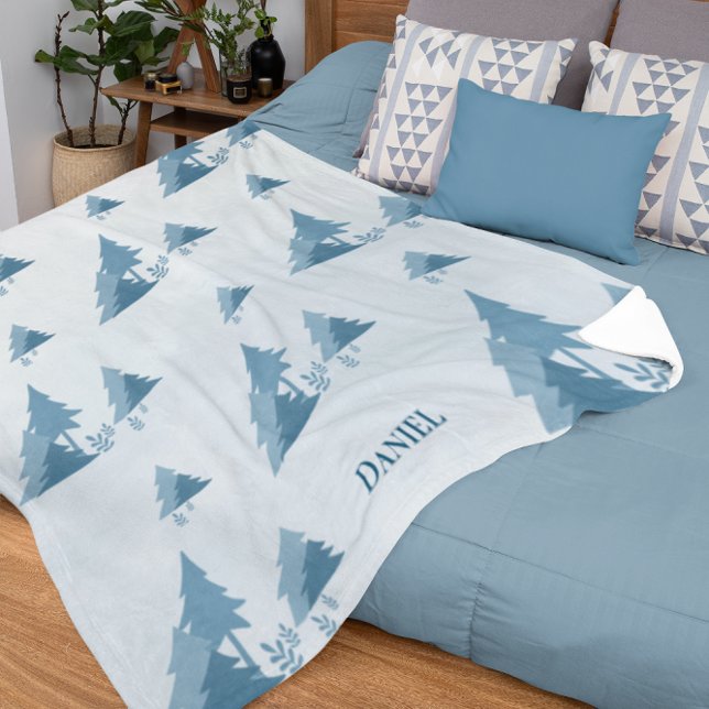 Pine Woods | Winter | INDIVIDUELLE NAME Sherpadecke (Von Creator hochgeladen)