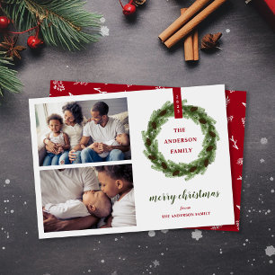 Pine Wreath Frohe Weihnachten 2 Foto