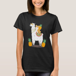 Pineaple Llama Corgi Cooler Niedliche Geburtstag G T-Shirt